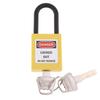 Защитный замок Lockout Tagout, водонепроницаемый, усиленный ПВХ, с ключом, для безопасности на рабочем месте
