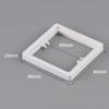 2 шт. Квадратная прокладка для розетки 10 мм Одинарная прокладка для розетки Рамка-пластина Электрическая коробка для проводов Прокладка высоты Ремонт Выключатель Розетка Панель Прокладка