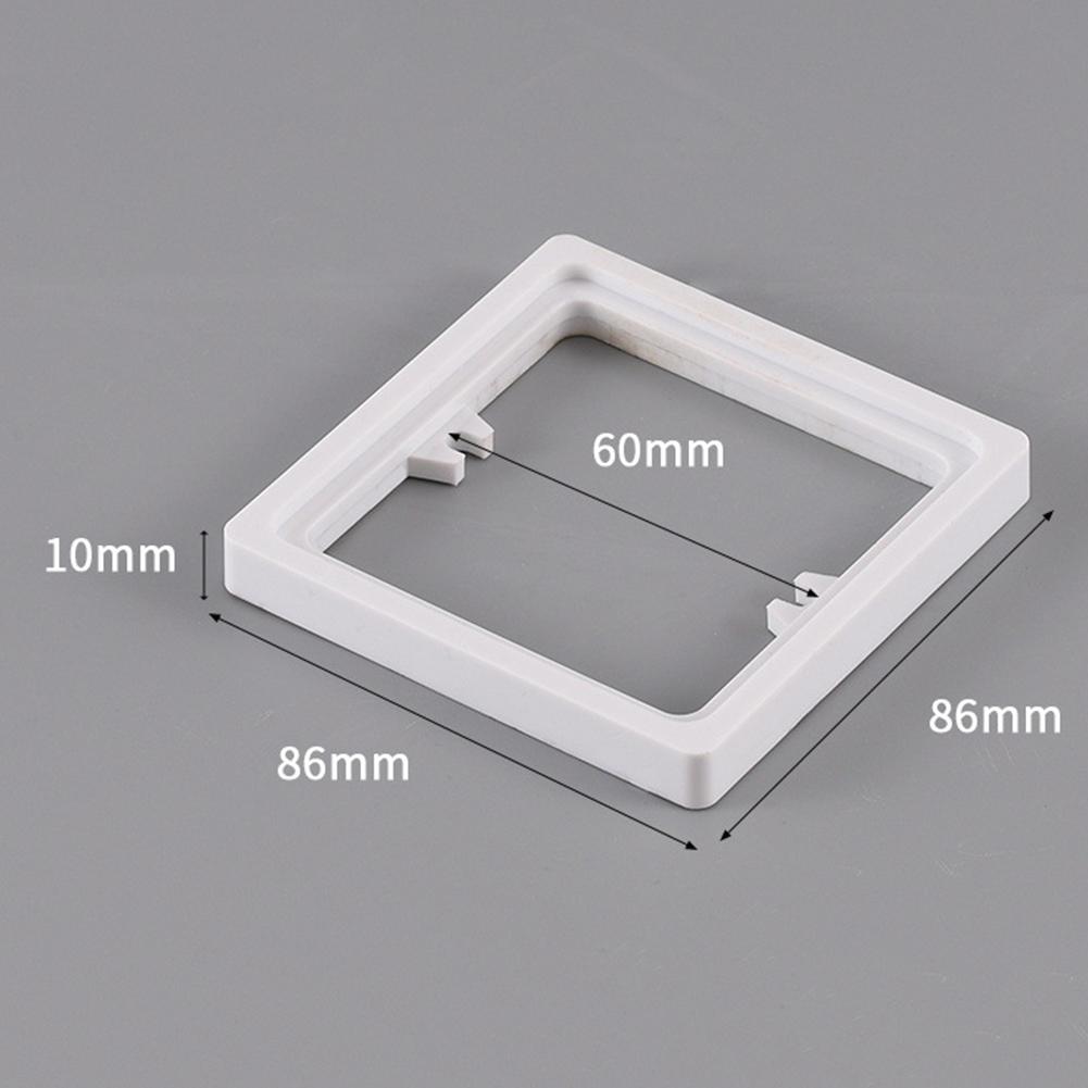 2 шт. Квадратная прокладка для розетки 10 мм Одинарная прокладка для розетки Рамка-пластина Электрическая коробка для проводов Прокладка высоты Ремонт Выключатель Розетка Панель Прокладка