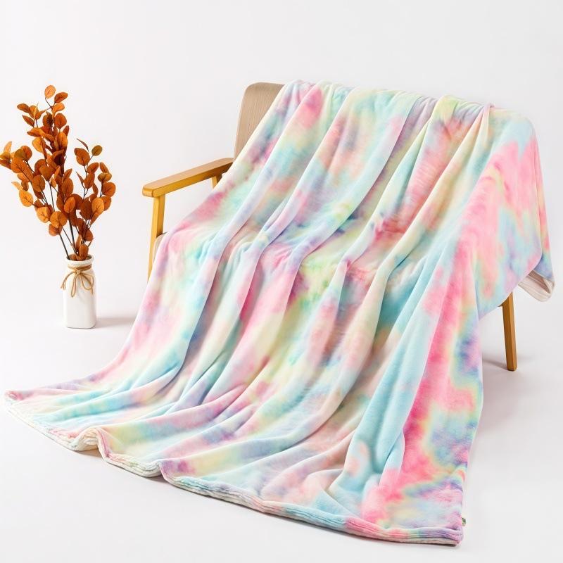 Одеяло, Плюшевое одеяло тай-дай, Теплое одеяло