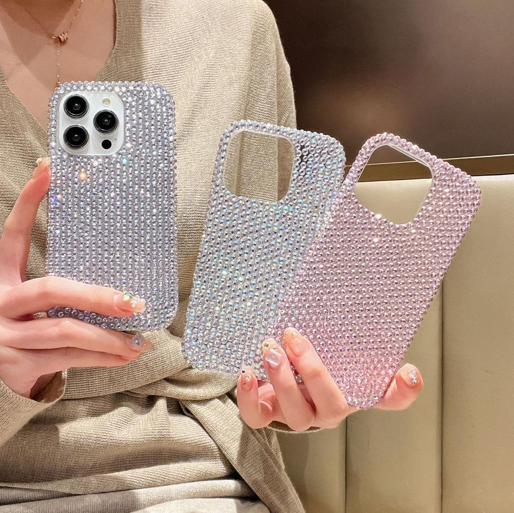 Applicable To Apple 16 Full Diamond Bow Mobile Phone Case IPhone 15 ProMax Luxury Fairy 14 Drop Protection Case