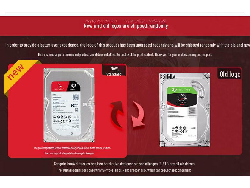 Seagate NAS Cool Wolf 3.5" SATA 2ТБ PMR CMR Вертикальный жесткий диск для сетевого хранения