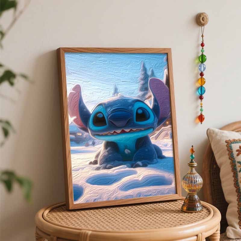 Disney Масляная живопись картина искусство Стежок зима снег ручная работа DIY картина домашний декор подарок