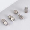 50pcs Brass Screw Clasp Closure Fastener Lock Jewelry End Tip Caps For DIY Bracelet Necklace Making Supply Accessories Material