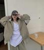 Influencer Women's Tracksuit Set: Loose Korean-Style Zipper Hoodie & Joggers for Autumn/Spring Casual Fashion