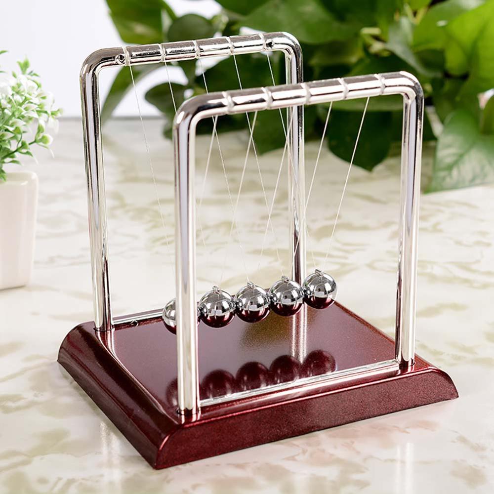 1pc Newton's Cradle Kids Toys for Children Educational Toy Desk Table Decor Metal Balance Ball Pendulum Juguetes Antistress Game