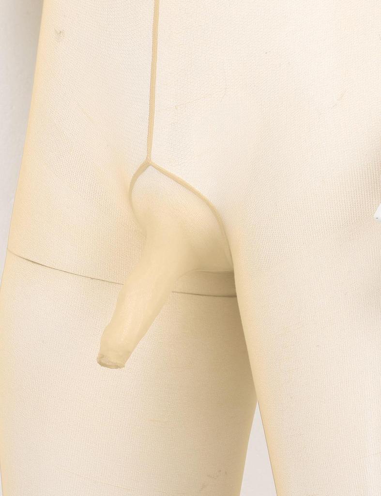 Men's Sheer Mesh Full Body Stockings Pantyhose Stretchy Footed Tights Leggings Bodysuit