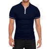 Summer Men's Polo Shirt Thin Short Sleeved T-shirt Men's Lapel Solid Color Slim Fit T-shirt Top
