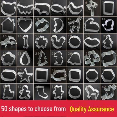 Набор форм для праздничного печенья из алюминиевого сплава: Ананас, Леденец, Варежка, Пряничный человечек, Тыква