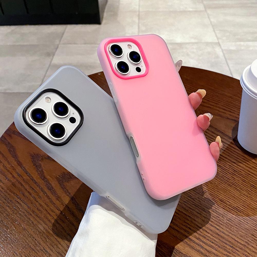 Красочный чехол-бампер 2 в 1 из желе-силикона для For Iphone 16 15 14 13 12 11 Pro Max Plus, полностью противоударный, прозрачный, мягкая броня, задняя крышка