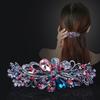 Korean Rhinestone Crystal Hair Clip for Women - Large Alloy Hairpin & Ponytail Accessory