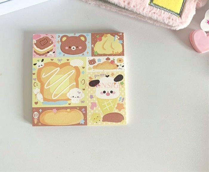 1book Cute cartoon notebook with high aesthetic value, student notebook with tearable notes, notepad, and notebook