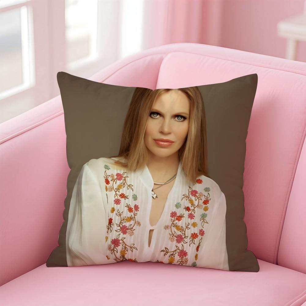 KKristin Bauer van Straten Cushion Cover Pillow Case Soft Friendly Fabric Concealed Zipper