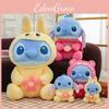 Transforming Stitch Plush Toy With Strawberry Bear Design For Kids Gift Collection