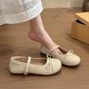 Fashion Bow Women Shallow Flats Shoes Designer Classical Elegant 2025 Autumn Shoes Fad Buckle New Trends Sneakers Casual Cozy Zapatos
