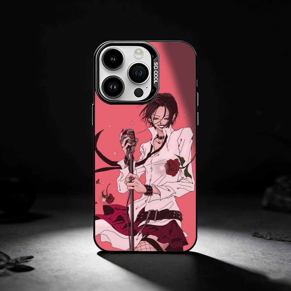 A-Аниме N-Нана Осаки Чехол для телефона Для iPhone 17,16,15,14,13,12,11 Plus,Pro Max,XS,Цветной серебряный чехол для телефона