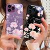 Розовый букет цветов для iPhone 16 Pro Max 15 Pro 14 13 12 Mini 11 XS Max XR 7 8 Plus SE 2022 Чехол для телефона из закаленного стекла
