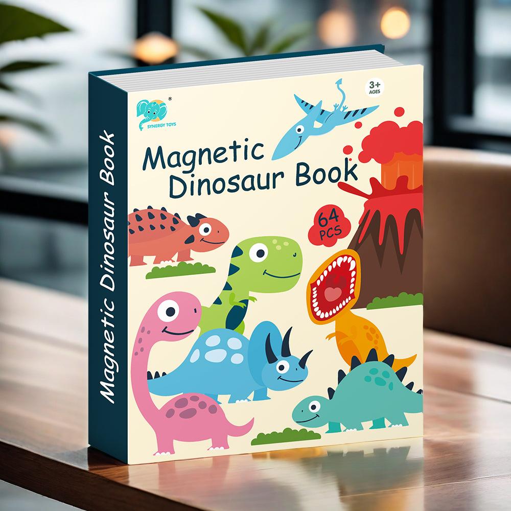 Diy Puzzle Магнитная книга заклинаний для детей Магнитная палочка Раннее образование Игрушка в подарок