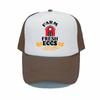 Кепка Snapback для свежих яиц, органическая фермерская яичная шляпа дальнобойщика, регулируемая солнцезащитная шляпа для фермеров и куриц, YY320