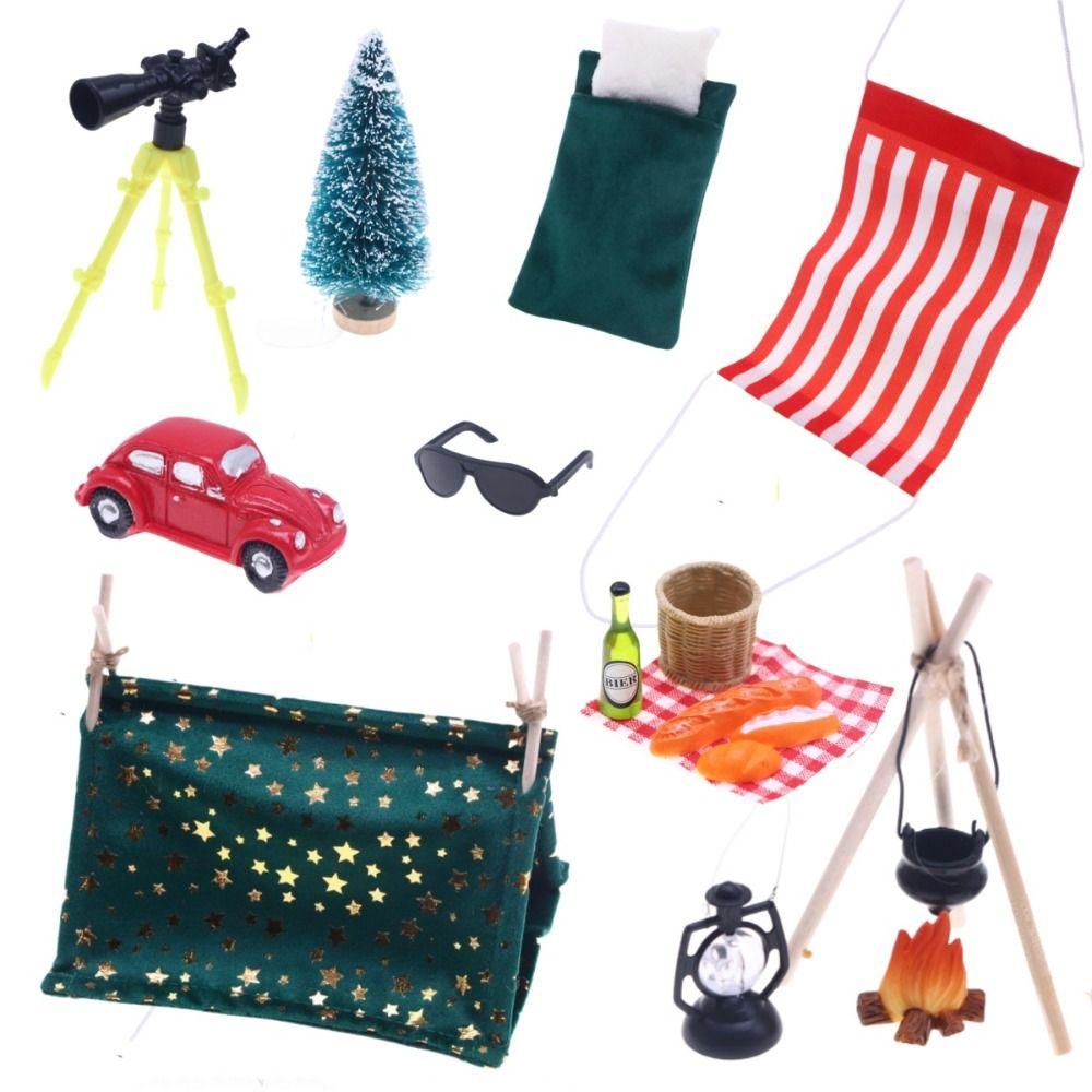 Рождественские украшения для кемпинга на открытом воздухе, аксессуары для костра, детская подарочная игрушка для OB11