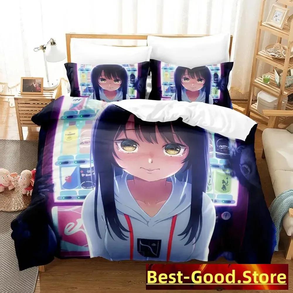 Mieruko chan Комплект постельного белья Single Twin Full Queen King Size Комплект постельного белья Adult Kid Bedroom Duvetcover Sets Anime Parure de lit Bed