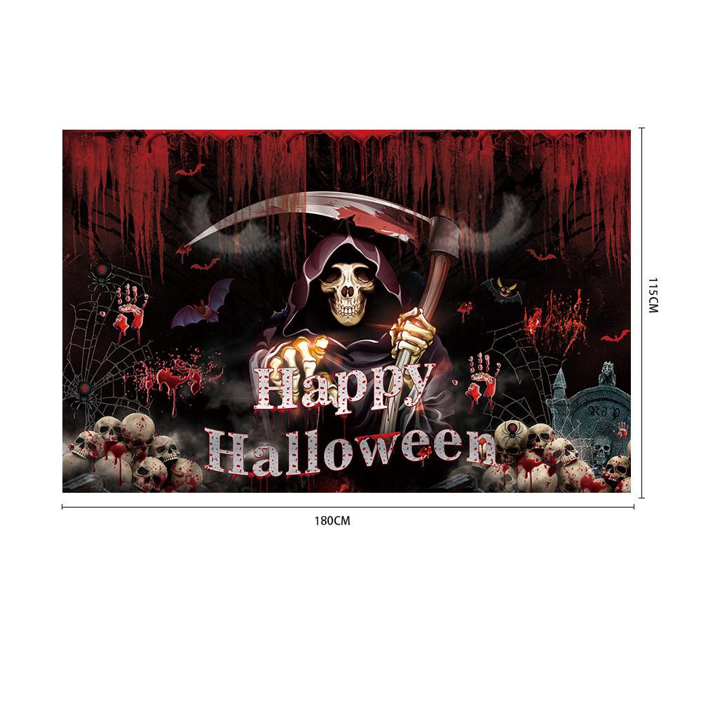 5/3/1Pcs Halloween Horror Atmosphere Vampire Banner Halloween Party Background Horror Theme Banner Photo Photography Props
