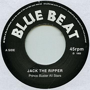 7-дюймовая пластинка PRINCE BUSTER ALL STARS - Jack The Ripper / Beat Street Jump BLUE002 Blue Beat/Princ 2013 UK Регги, Ска и Даб Б/У