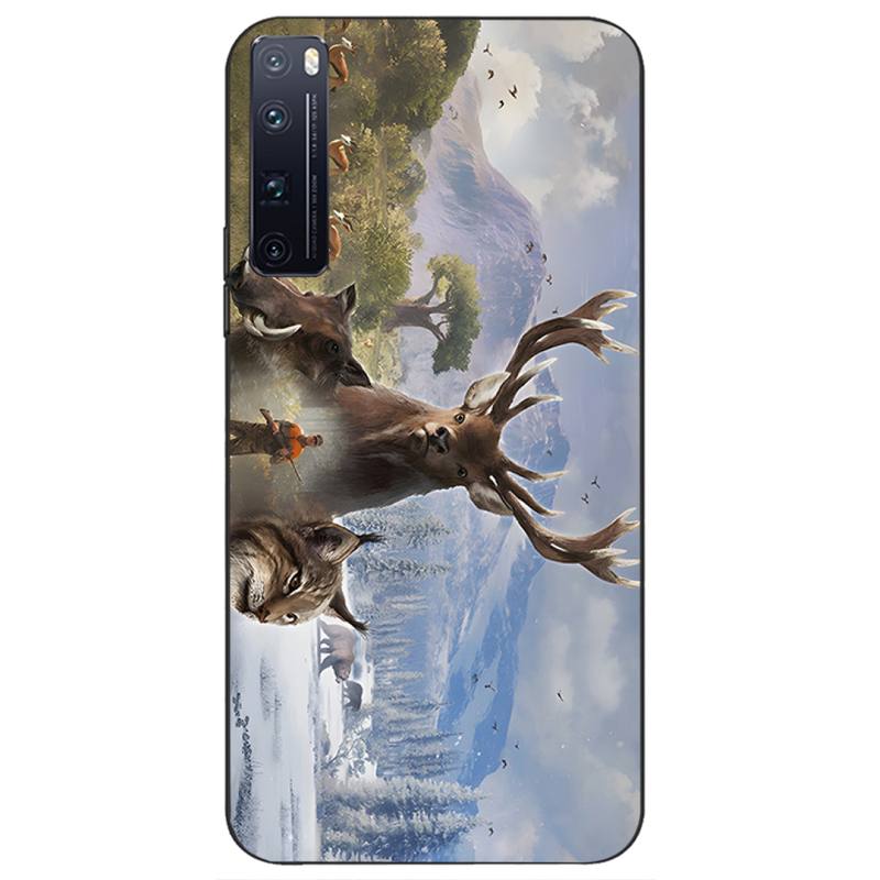 Hunting Animal and Fishing Man Phone Case Fundas for Huawei Y9 Y7 Y5 Y6 Prime 2019 Y9s Mate 30 20 10 Lite 40 Pro Nova 5t Cover