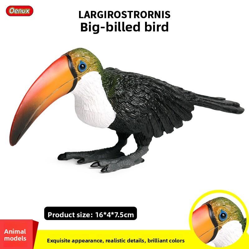 Simulated Wild Animal Big Billed Bird Ramphastos Toco Model Ornament Toys
