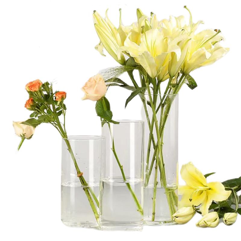 3/4 шт. Стеклянная ваза, настольные украшения, сухие цветы, гидропонная система, свадебные принадлежности, ваза, подсвечник, набор, минималистский, 2 комбинации