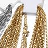 10 шт. 5 шт. Коробчатые цепи из нержавеющей стали для изготовления ювелирных изделий DIY 45 см + 5 см Цепь для ожерелья с застежками-лобстерами Ручная работа