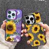 Чехол Sunflower для iPhone 16 Samsung A55 A35 A34 S24 FE Xiaomi Redmi Note 13 Pro 14C Huawei Honor 200 противоударный бампер для телефона с защитой от царапин