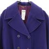 CELINE French Angora Cashmere Blend Old Ulster coat 38 purple Women Used