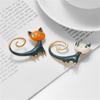 Cute Cat Brooch Pins For Women Men Cartoon Animal Badge Collar Bag Decorative Party Office Causal Brooches Gifts