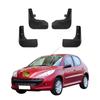 4 шт. брызговики, совместимые с хэтчбеком Peugeot 207 2006 2007 2008 2009 2010 2011 2012 2013