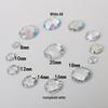 DIY Jewelry Accessories: Multi-Faceted Round Acrylic Rhinestones, Double-Hole, Flat-Back, Hot-Selling