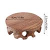Exquisite Solid Wood Pedestal Vintage Figurines Stand Tea Sets Crafts Display Stands  Stores