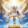 22 см/8,6 дюйма Аниме Digimon Adventure Фигурка Полностью тело Святой Ангемон Фигурки Действия ПВХ Статуя Коллекционная Модель Игрушки Подарки