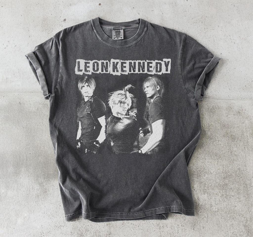 Vintage Leon Kennedy Shirt, Resident Evil Shirt, Leon S Kennedy Bootleg T-Shirt, 90s Graphic Retro Horror Gaming Merch, Gamer Gift