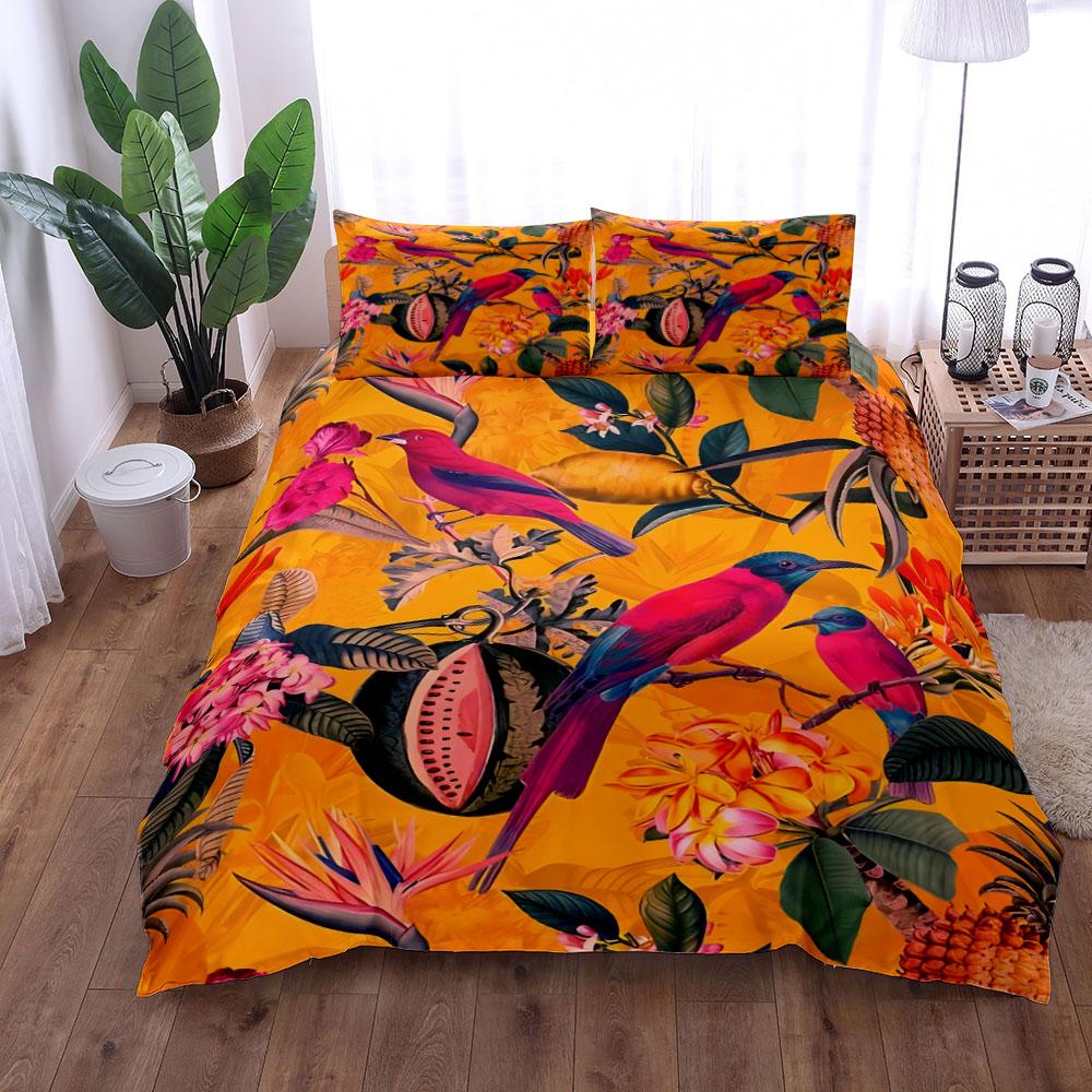 Комплект постельного белья Exotic Garden King Queen Twin Single Size Пододеяльник Наволочки Комплект постельного белья