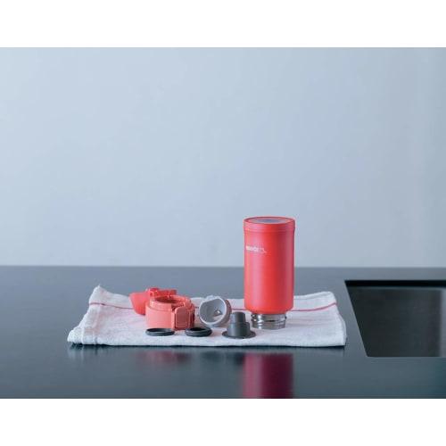 Бутылка для воды ZOJIRUSHI из нержавеющей стали для непосредственного питья 200 мл, одно касание, открытого типа, кораллово-розового цвета SM-PC20-PV