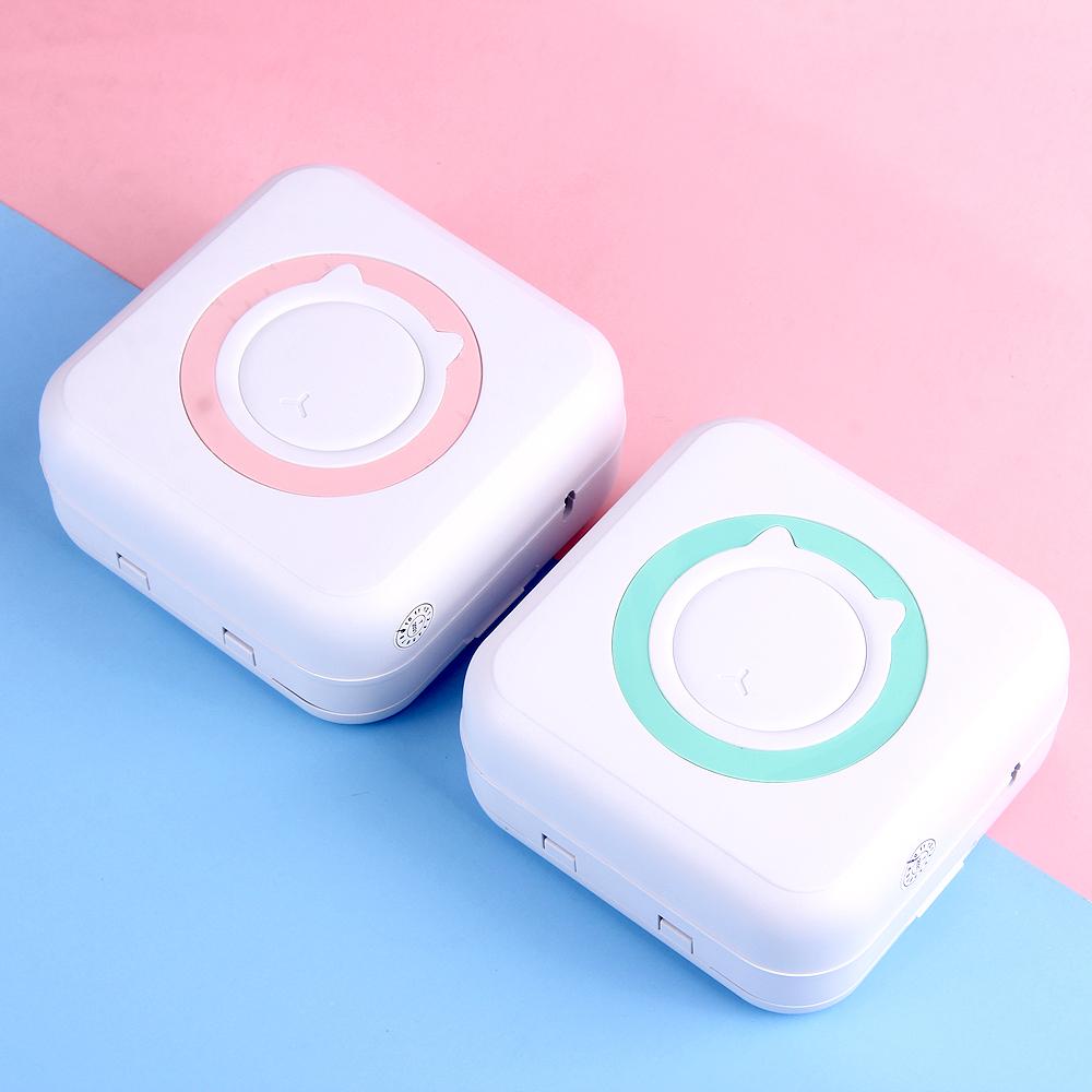 2024 Lable Sticker Printer 57mm Mini Portable Thermal Printer Paper Photo Pocket Thermal Printer Printing Wireless BT Connect