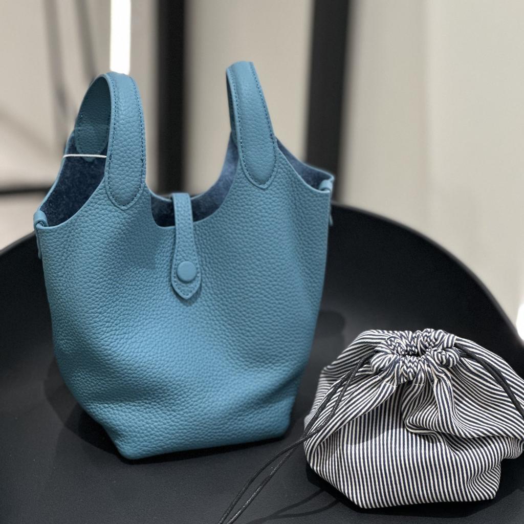 2025 новая сумка-корзина для овощей Ralph простая и модная портативная женская сумка первый слой коровьей кожи на плечо сумка-мессенджер сумка-ведро