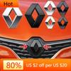 Внутренние наклейки ABS Для Renault Megane 2 3 Clio Duster Captur Logan Koleos Автоаксессуары Наклейка на передний капот автомобиля Задняя