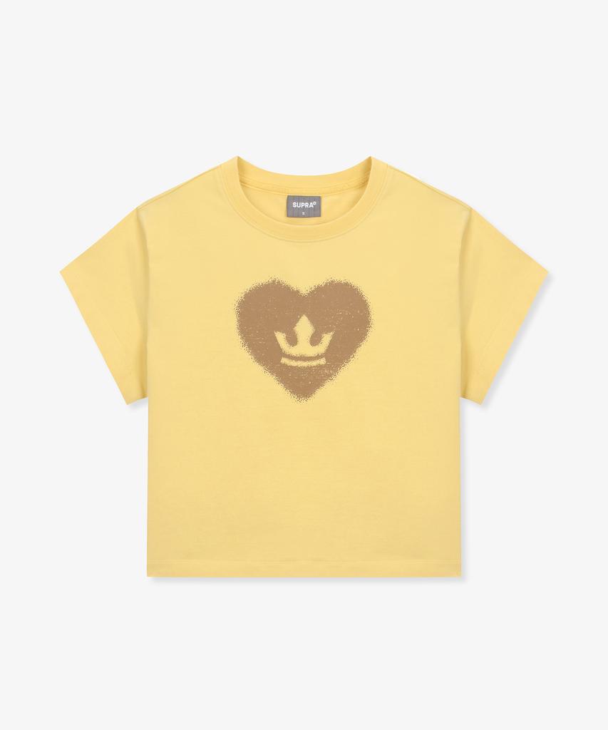 Женская футболка SUPRA Crown Heart (желтый)