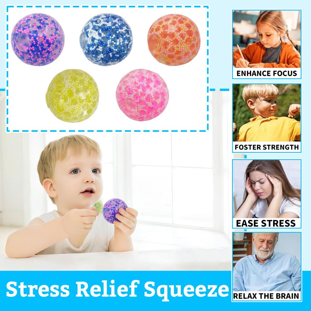 Stress Relief Ball, Round Granular Ball, Toy For Kids And Adults