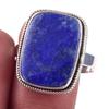 Natural Lapis Lazuli Gemstone Handmade 925 Solid Sterling Silver Ring S.10 T8e20
