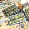 Набор из 20 рулонов винтажной васи-ленты с золотой фольгой, бумага для скрапбукинга в стиле масляной живописи, канцелярские товары, материалы для поделок, украшение для подарков DIY