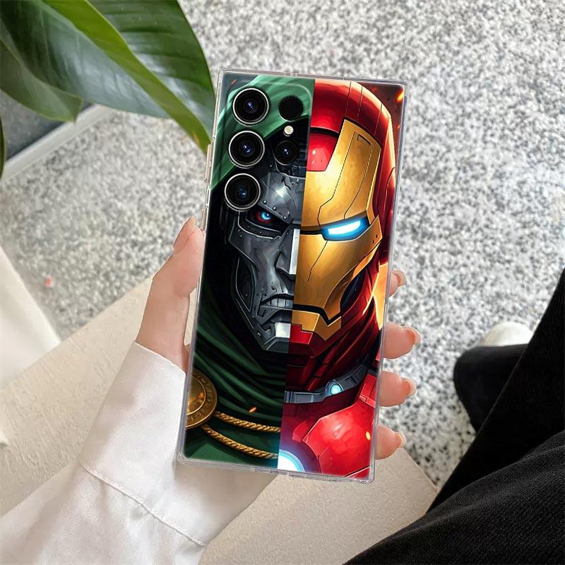 Прозрачный чехол Mavel The Avengers для Samsung Galaxy S26 S25 Ultra S24 S22 S26 Plus S20 S23 S21 S25 FE 5G Прозрачная силиконовая крышка