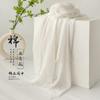 Spring and summer sunscreen scarf imitation cotton and linen solid color simple shawl women's high-end silk scarf yarn headscarf women's cross-border